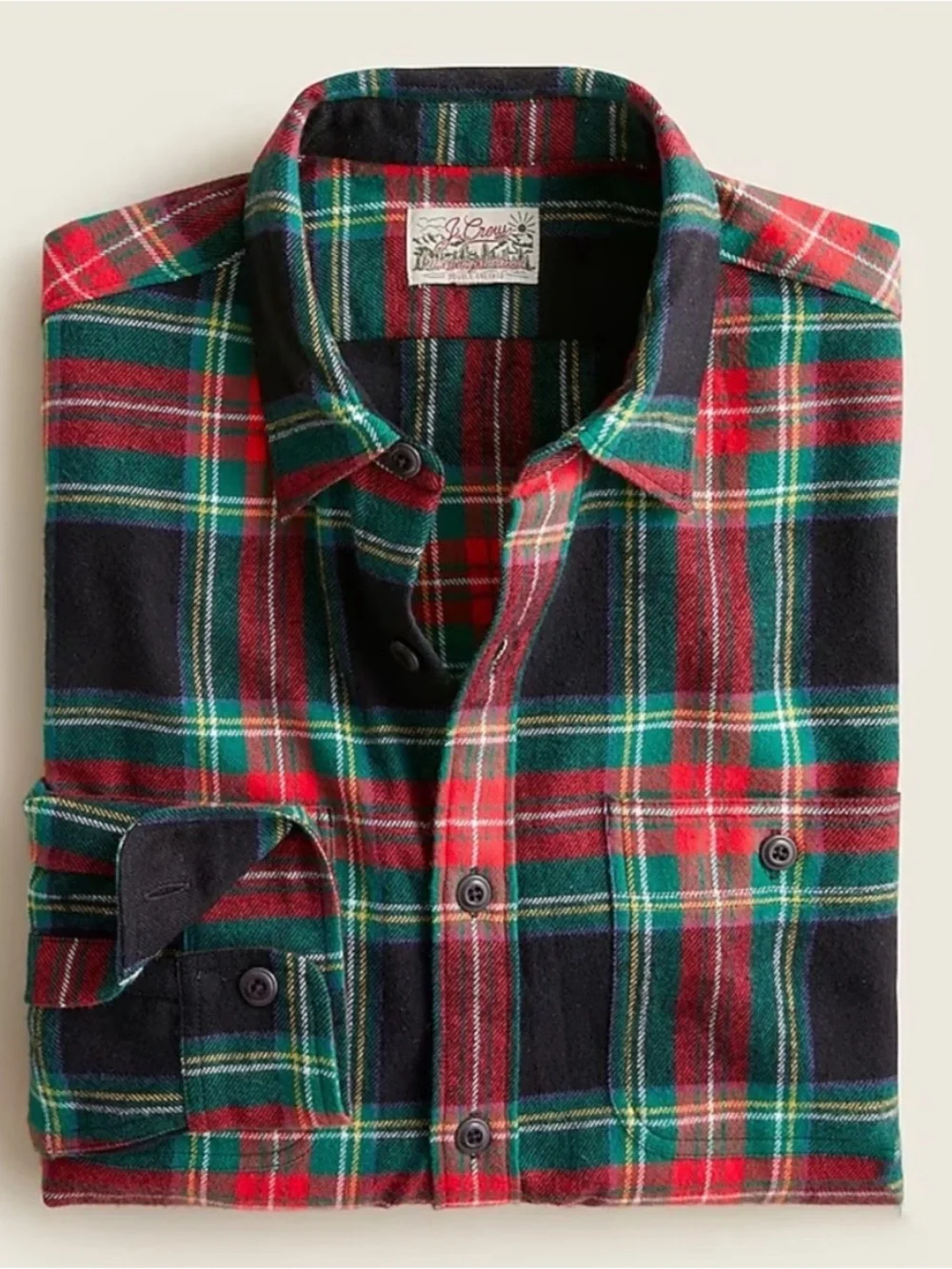 J. Crew Midweight Flannel Workshirt Plaid Size XL Preppy Fall Utility Minimalist